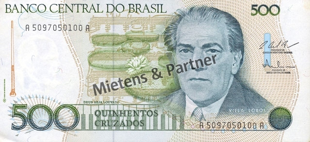 Brazil (Federal Republic) 500 Cruzados (04709)