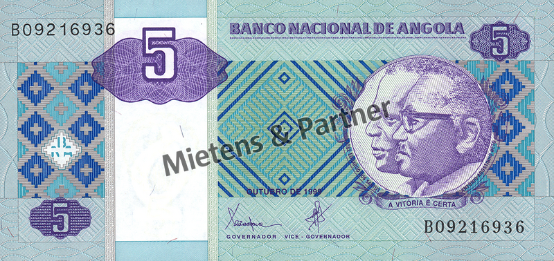 Angola (Republic) 5 Kwanzas (03549)