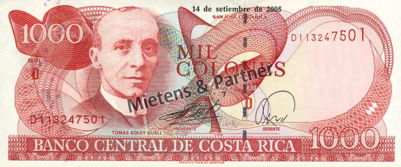 Costa Rica (Republic) 1.000 Colones (04281)