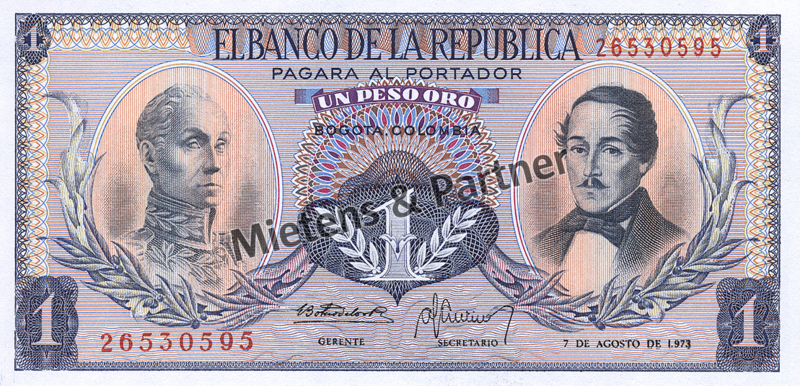 Colombia (Republic) 1 Peso Oro (04555)