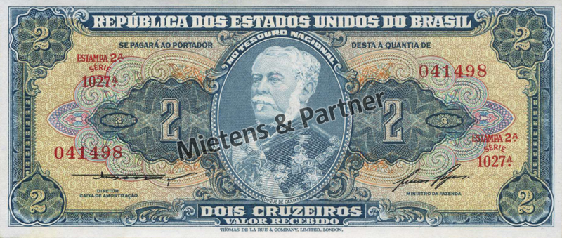 Brazil (Federal Republic) 2 Cruzeiros (54403)