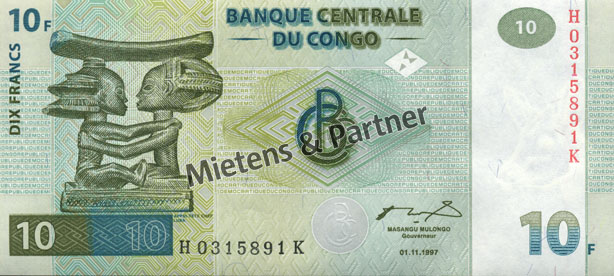 Congo (Democratic Republic) 10 Francs (03440)