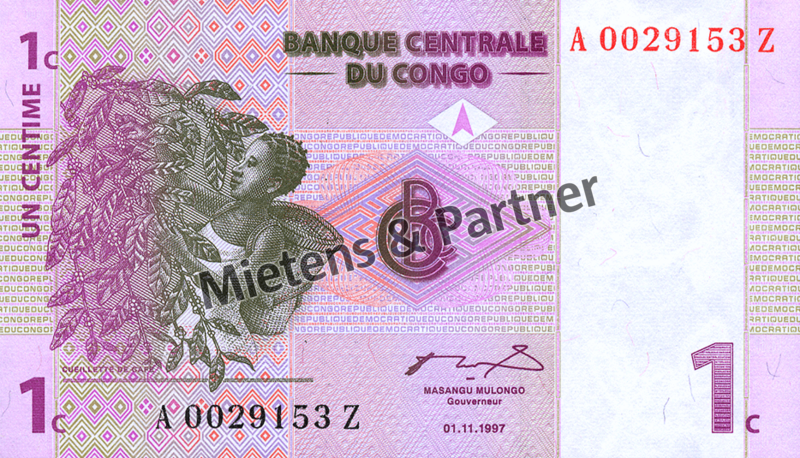Congo (Democratic Republic) 1 Centime (03426)