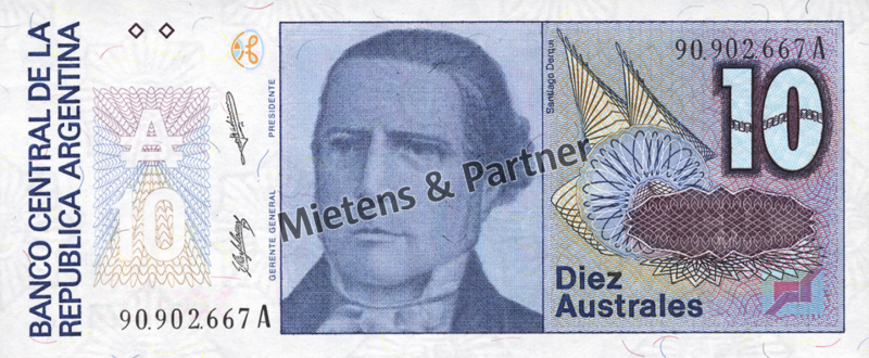 Argentina (Republic) 10 Australes (04836)