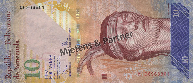 Venezuela (Bolivarian Republic) 10 Bolivares (43580)