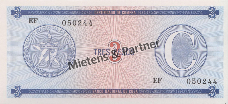 Cuba (Republic) 3 Pesos (40487)