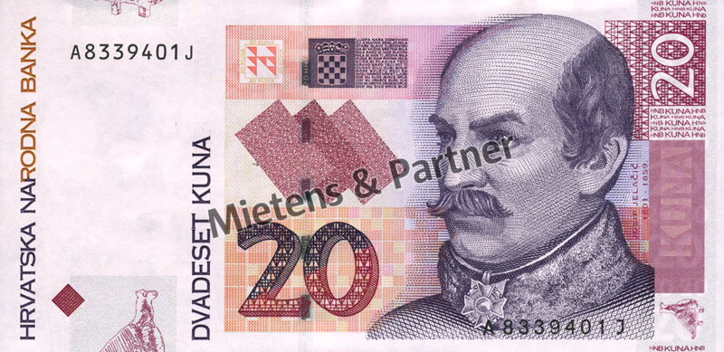 Croatia (Parliamentary Republic) 20 Kuna (03059)