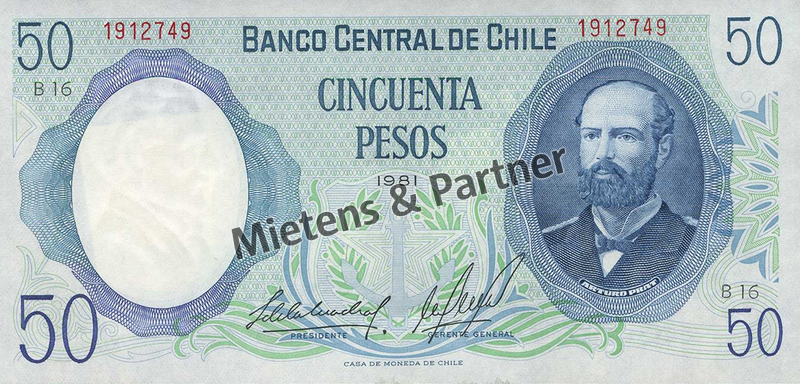 Chile (Republic) 50 Pesos (44718)