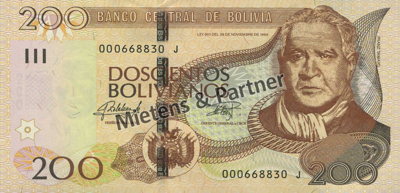 Bolivia (Republic) 200 Bolivianos (45936)