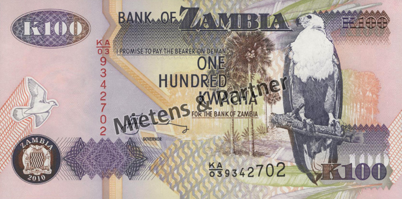 Zambia (Third Republic) 100 Kwacha (28381)