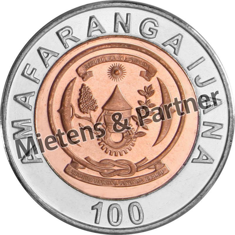 Rwanda (Republic) 100 Francs (10167)