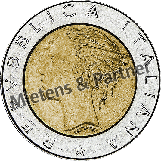 Italy (Parliamentary Republic) 500 Lire (14063)