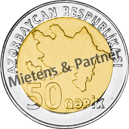 Azerbaijan (Republic) 50 Qapik (09488)