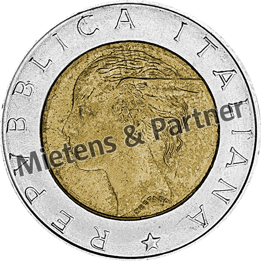 Italy (Parliamentary Republic) 500 Lire (57516)