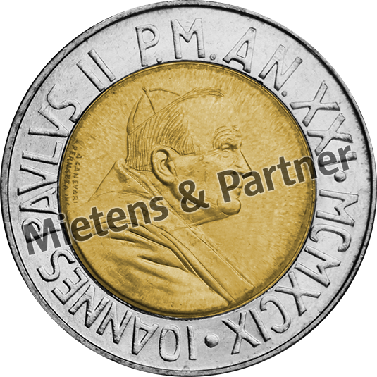 Vatican City State (Absolute Elective Monarchy) 500 Lire (08237)