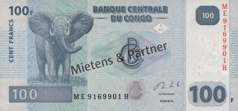 Congo (Democratic Republic) 100 Francs (61703)
