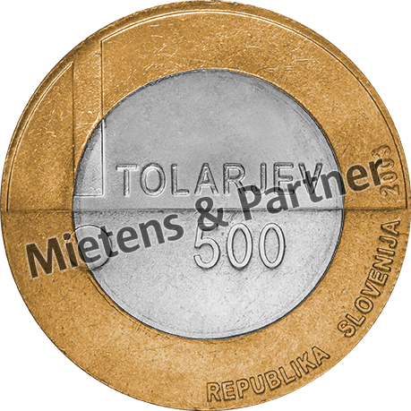Slovenia (Parliamentary Republic) 500 Tolarjev (09730)