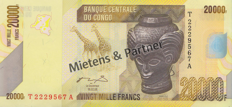 Congo (Democratic Republic) 20.000 Francs (40229)