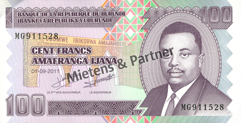 Burundi (Republic) 100 Francs (29247)