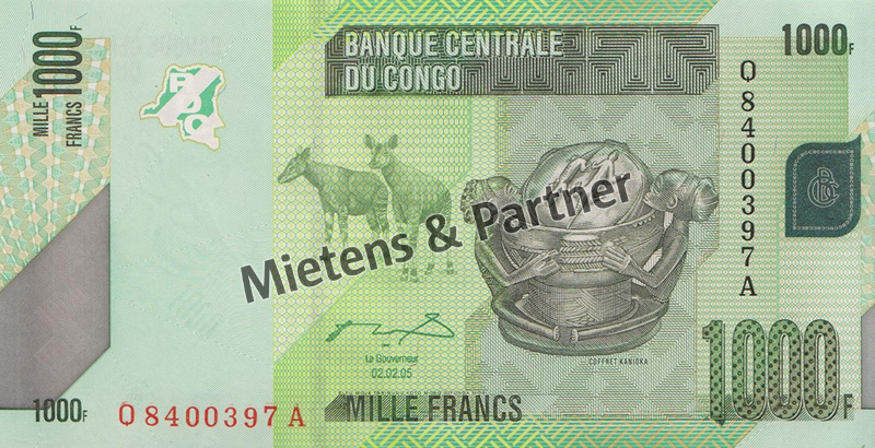 Congo (Democratic Republic) 1.000 Francs (32918)
