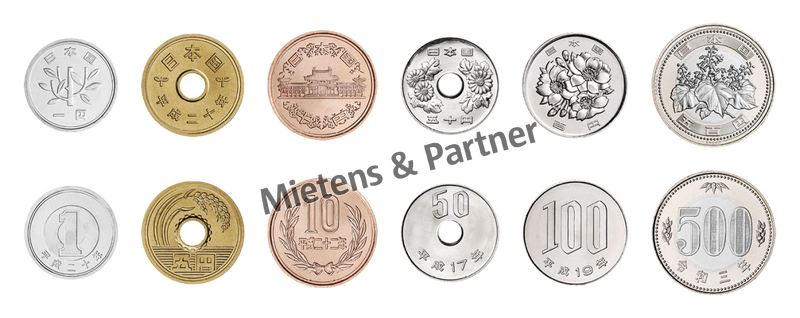 Japan (Parliamentary Hereditary Monarchy) 1, 5, 10, 50, 100, 500 Yen (63117)